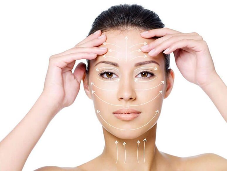 How to bring the product onto the skin of the face