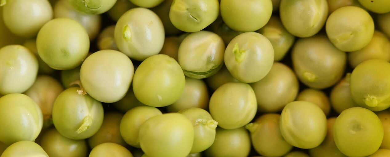 green peas in a rejuvenating facial mask